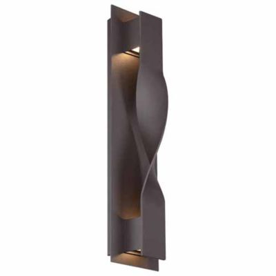 Twist Indoor|Outdoor LED Wall Sconce (Bronze) - OPEN BOX