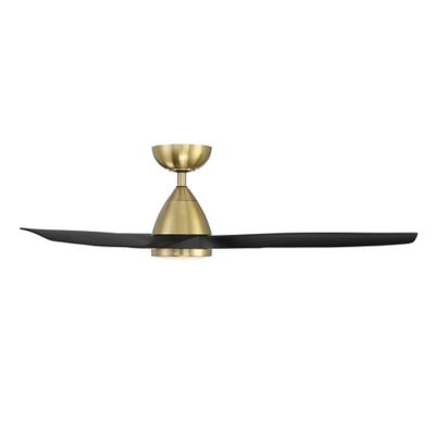 Shown in Soft Brass with Matte Black Fan Body and Blade finish