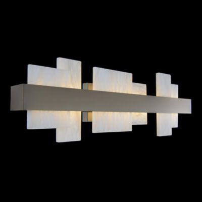 Shown in Brushed Nickel finish, 27 Inch, lit