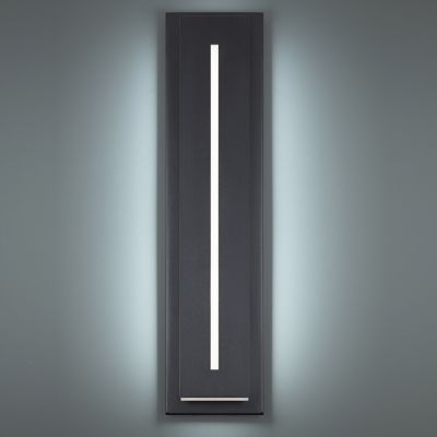 Shown in Black finish, 27 Inch size, Detail view, lit