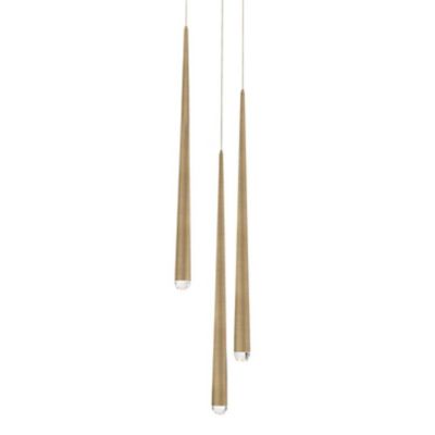 Cascade Multi-Light Pendant (Brass/3 Lights)-OPEN BOX RETURN