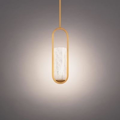 Shown in Aged Brass finish, lit