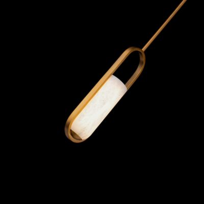 Shown in Aged Brass finish, lit