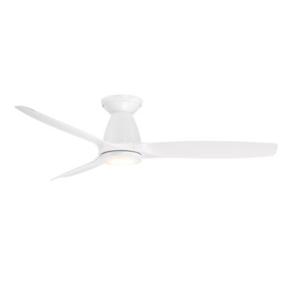 Skylark Indoor/Outdoor LED CCT Smart Flushmount Ceiling Fan