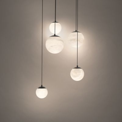 Shown in Black finish with 5 Light option, in use, lit