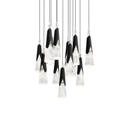 Kilt Square LED Multi-Light Pendant
