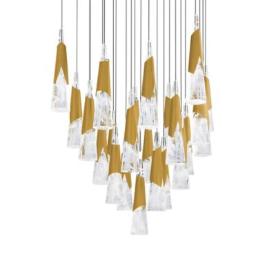 Kilt Square LED Multi-Light Pendant