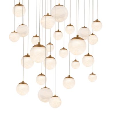 Pisces LED Square Canopy Multi-Light Pendant