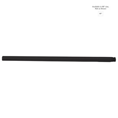 1 Inch Diameter Down Rod (Matte Black|48 In) - OPEN BOX