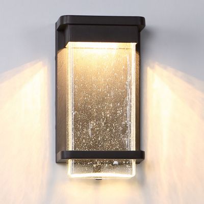 Shown in Bronze finish, Small size, lit