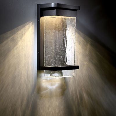 Shown in Bronze finish, Small size, lit