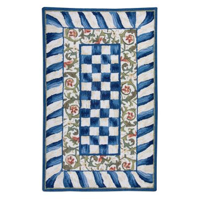 Truly Royal Check Area Rug