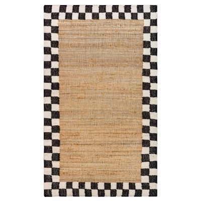 Check Jute Rug