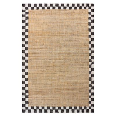 Check Jute Rug