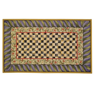 Courtly Check Purple & Green Area Rug