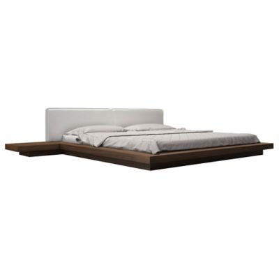 Modloft Worth Ecru Fabric King Platform Bed