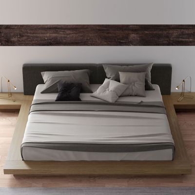 Modloft Worth Ecru Fabric King Platform Bed