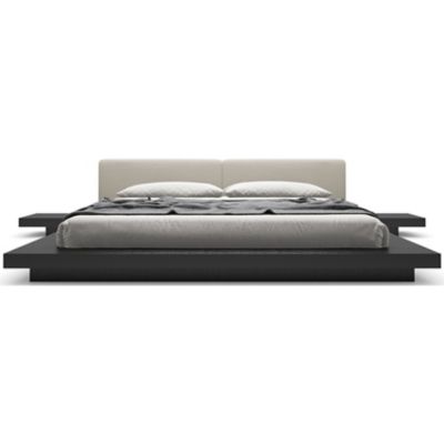 Modloft Worth Ecru Fabric King Platform Bed