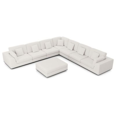 Perry Sectional Large 2 Arm Corner Sofa With Ottoman By Modloft At Lumens Com