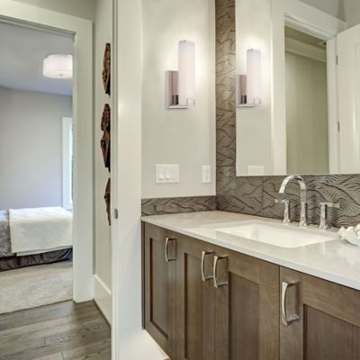 Square LED Bath Wall Sconce by Minka-Lavery at Lumens.com