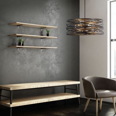 Vortic Flow Drum Pendant by Minka-Lavery at Lumens.com