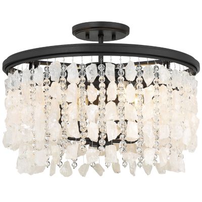 Shimmering Elegance Semi-Flushmount