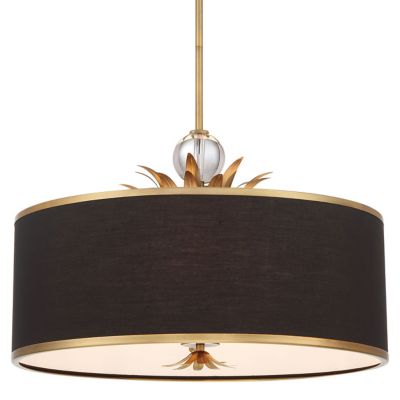 Caprio Drum Pendant (Natural Brushed Brass|Medium)-OPEN BOX