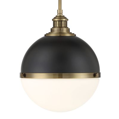 Vorey Outdoor Pendant (Coal with Oxidized Brass|S)-OPEN BOX