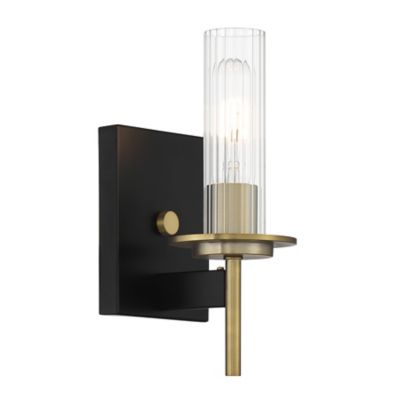 Baldwin Park Bath Wall Sconce (Coal and Soft Brass)-OPEN BOX