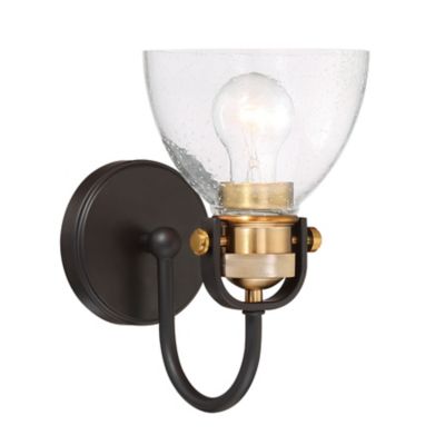 Monico Wall Sconce (Bronze with Brass) - OPEN BOX