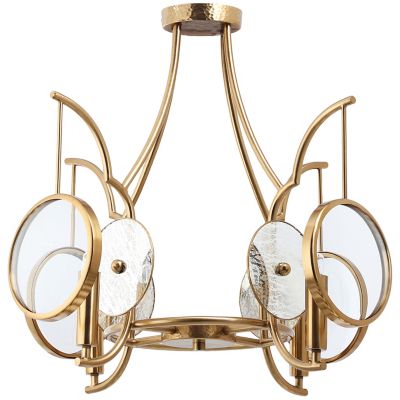 Into Focus Semi Flushmount (Antique Brass) - OPEN BOX