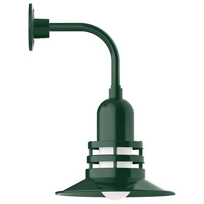 Olive Outdoor Curved Arm Wall Sconce