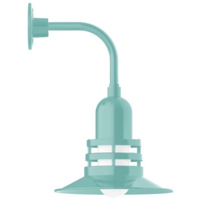 Olive Outdoor Curved Arm Wall Sconce