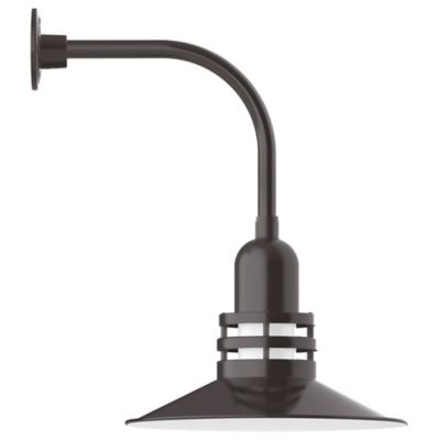 Olive Outdoor Curved Arm Wall Sconce