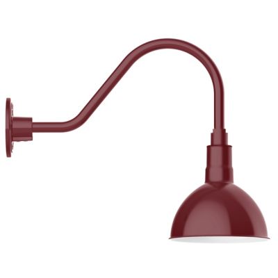 Rhoda Outdoor Gooseneck Dome Wall Sconce