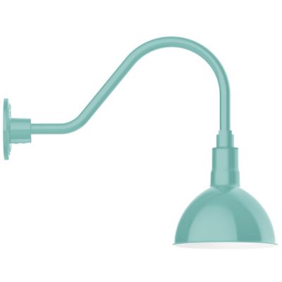 Rhoda Outdoor Gooseneck Dome Wall Sconce