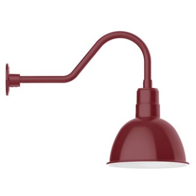 Rhoda Outdoor Gooseneck Dome Wall Sconce