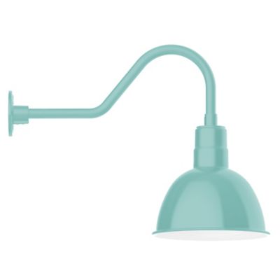 Rhoda Outdoor Gooseneck Dome Wall Sconce