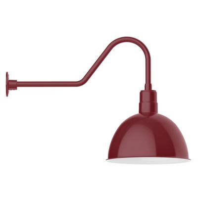 Rhoda Outdoor Gooseneck Dome Wall Sconce