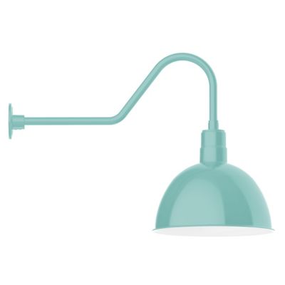 Rhoda Outdoor Gooseneck Dome Wall Sconce