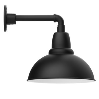Rhonda Outdoor Straight Arm Wall Sconce (Black) - OPEN BOX