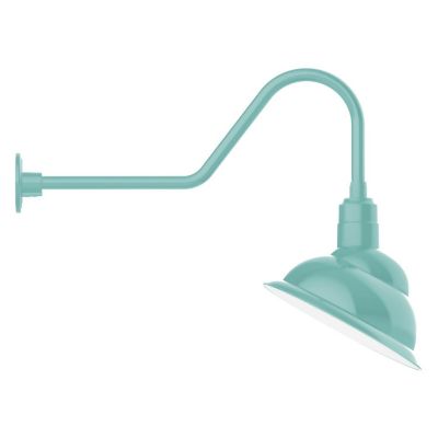 Camille Outdoor Gooseneck Wall Sconce(Sea Green|14)-OPEN BOX