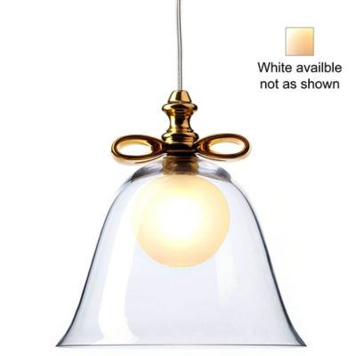 Bell Pendant Light (White|Transparent|Small)-OPEN BOX