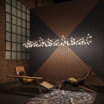 Shown in Copper finish, lit, in use
