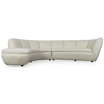 Crescenta Leather 2-Piece Sectional Sofa