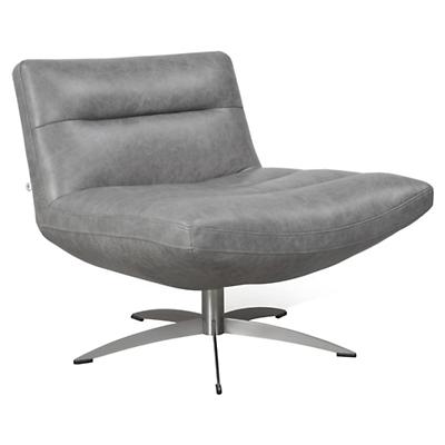Alfio Leather Swivel Chair