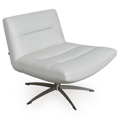 Alfio Leather Swivel Chair