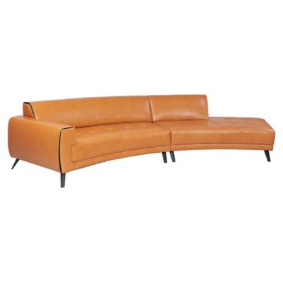 Casablanca Leather 2-Piece Sectional Sofa