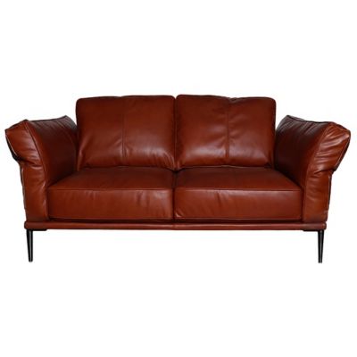 Bartz Leather Loveseat