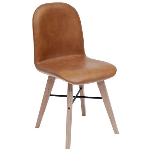 Maylone Leather Dining Chair, Set of 2
